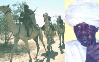 Former Janjaweed commander Ali Kushayb (right) has given himself up to the International Criminal Court.