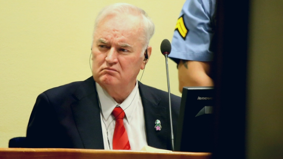 22 November 2017 - Ratko Mladić, former commander of the Bosnian Serb Army, at his trial judgement at the ICTY - CC BY 2.0