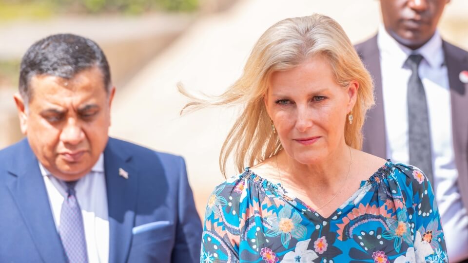 Sophie Countess of Wessex visits the Kigali Genocide Memorial with Lord Tariq Ahmad