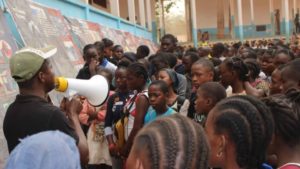 Aegis Trust peace education workshop in Bangui, Central African Republic, January 2023