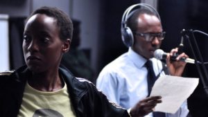 Production still from ‘Hate Radio’, London 2023. Courtesy, Battersea Arts Centre. Credit: Zeno GrantonMH
