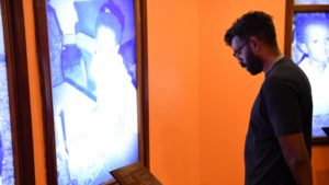 Romesh Ranganathan visiting the Kigali Genocide Memorial, 16 June 2023