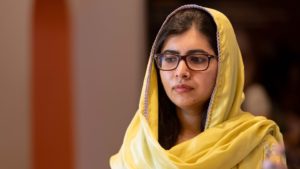 Nobel Peace Prize Laureate Malala Yousafzai at the Kigali Genocide Memorial