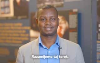 Freddy Mutanguha speaks in video message for 30th commemoration of Srebrenica genocide
