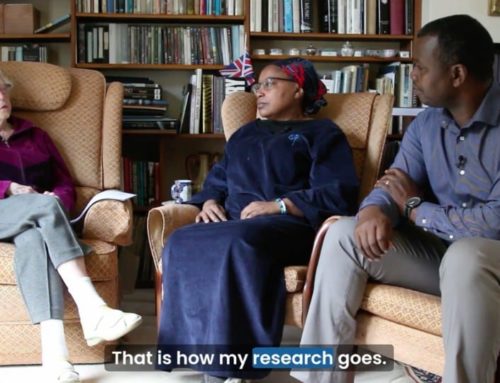 Holocaust Survivor Agnes Kaposi discusses new ways for Aegis to combat harm through Isōko