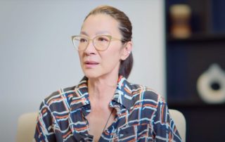 Oscar-winning actor Michelle Yeoh gives an interview during her visit to the Kigali Genocide Memorial - 1 September 2025